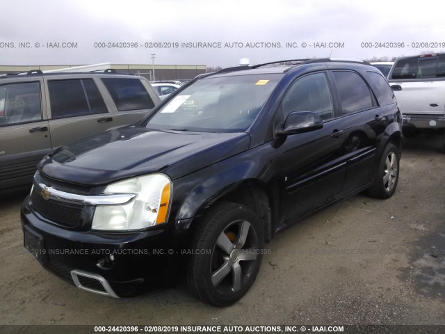 2CNDL537286030078 - 2008 CHEVROLET EQUINOX SPORT BLACK photo 2