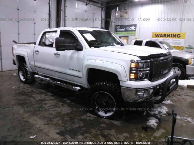 3GCUKSEJ9FG216703 - 2015 CHEVROLET SILVERADO K1500 LTZ WHITE photo 1