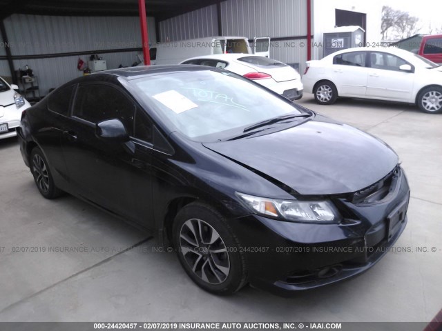 2HGFG3B04DH505532 - 2013 HONDA CIVIC EXL BLACK photo 1