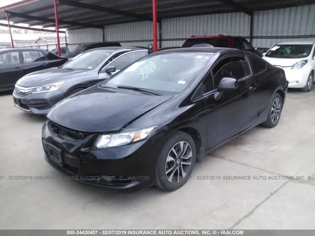 2HGFG3B04DH505532 - 2013 HONDA CIVIC EXL BLACK photo 2