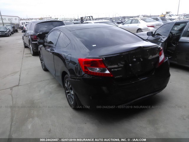 2HGFG3B04DH505532 - 2013 HONDA CIVIC EXL BLACK photo 3