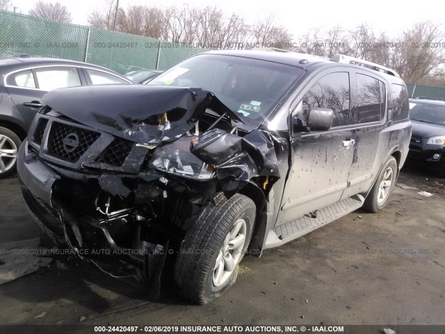 5N1BA0ND9EN604184 - 2014 NISSAN ARMADA SV/SL/PLATINUM BLACK photo 2