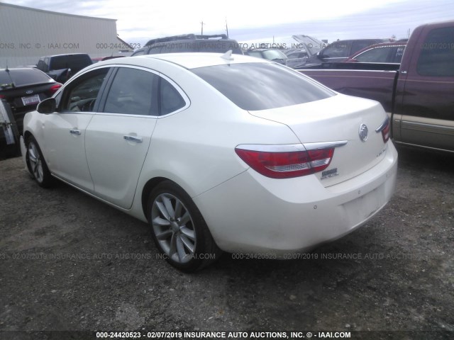 1G4PR5SK5C4226088 - 2012 BUICK VERANO CONVENIENCE WHITE photo 3