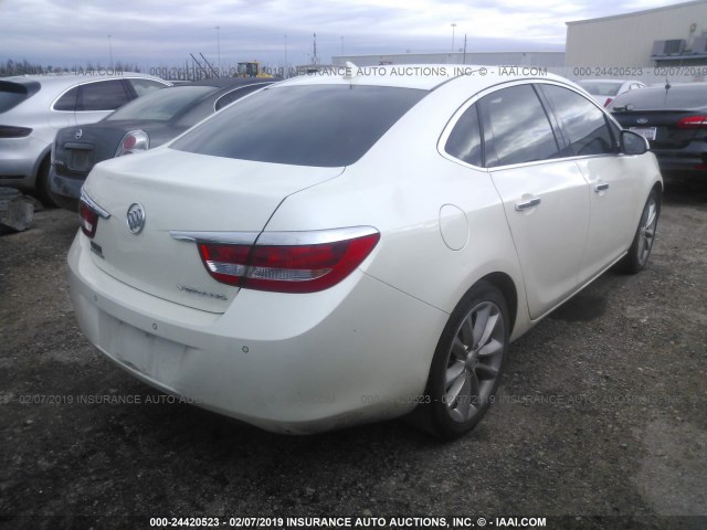 1G4PR5SK5C4226088 - 2012 BUICK VERANO CONVENIENCE WHITE photo 4