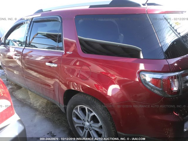 1GKKVRKD9DJ262442 - 2013 GMC ACADIA SLT-1 RED photo 3