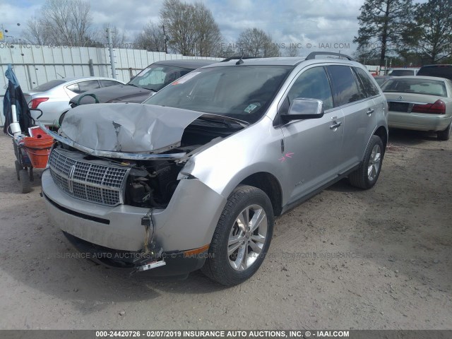 2LMDJ6JC5ABJ25635 - 2010 LINCOLN MKX SILVER photo 2