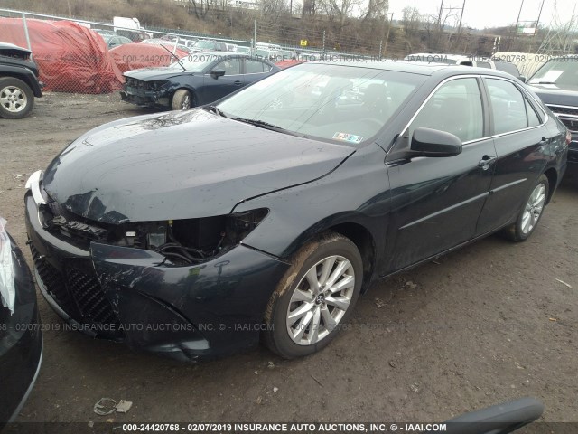 4T1BF1FK6FU478829 - 2015 TOYOTA CAMRY LE/XLE/SE/XSE 深蓝色 照片 2