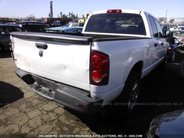 1D7HA18K88J177354 - 2008 DODGE RAM 1500 ST WHITE photo 4