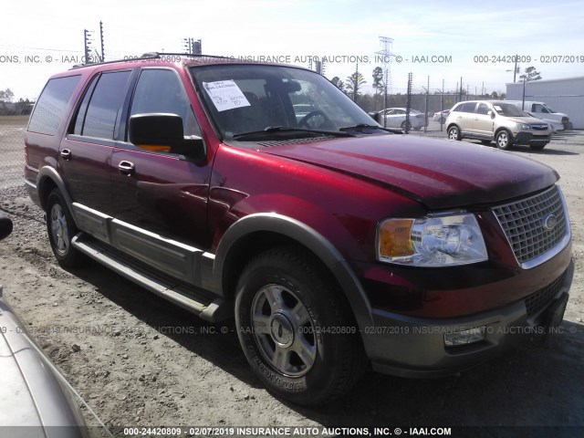 1FMPU17L34LB06449 - 2004 FORD EXPEDITION EDDIE BAUER MAROON photo 1