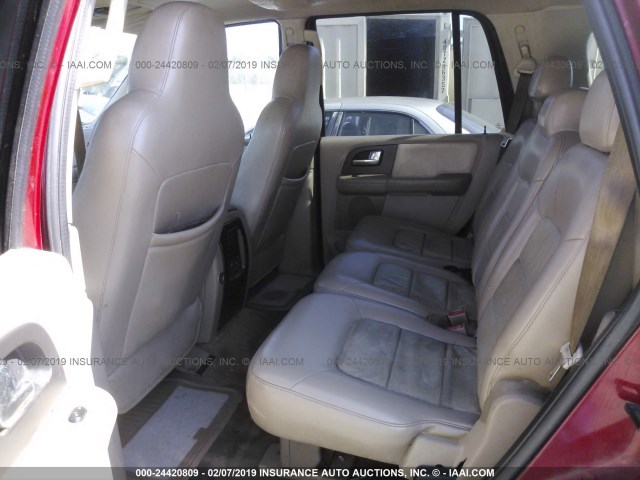 1FMPU17L34LB06449 - 2004 FORD EXPEDITION EDDIE BAUER MAROON photo 8