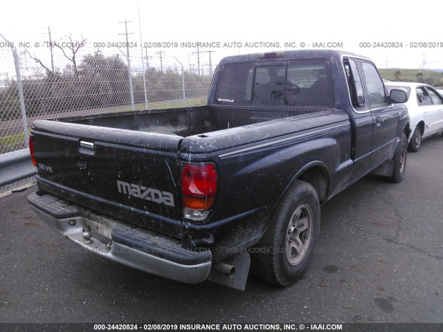 4F4YR16X7WTM19190 - 1998 MAZDA B4000 CAB PLUS BLUE photo 4