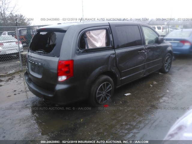 2C4RDGBG1GR348498 - 2016 DODGE GRAND CARAVAN SE GRAY photo 4