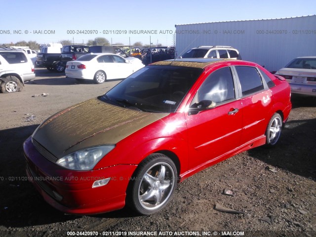 1FAHP343X1W247437 - 2001 FORD FOCUS SE/SE SPORT RED photo 2