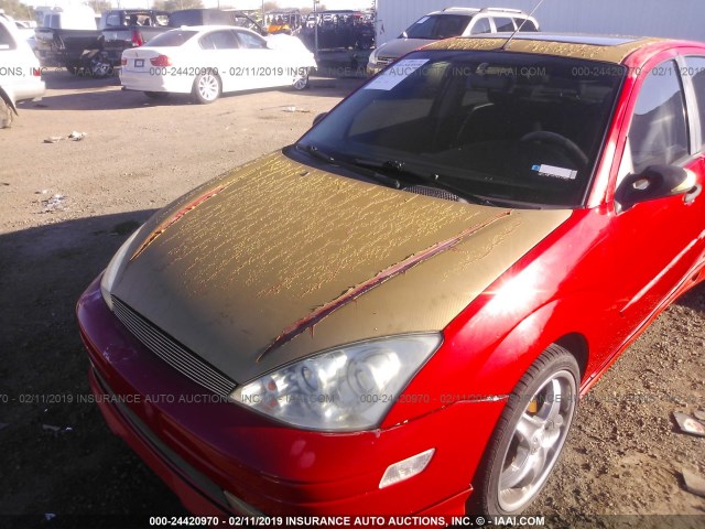 1FAHP343X1W247437 - 2001 FORD FOCUS SE/SE SPORT RED photo 6