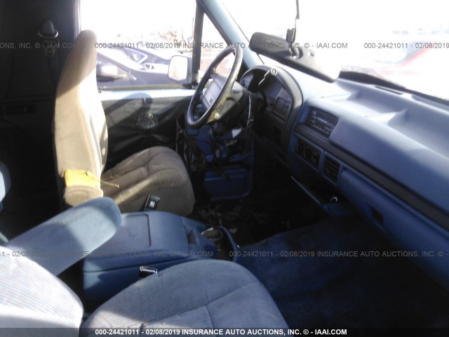 1FMEU15N1TLA91590 - 1996 FORD BRONCO U100 BLUE photo 5