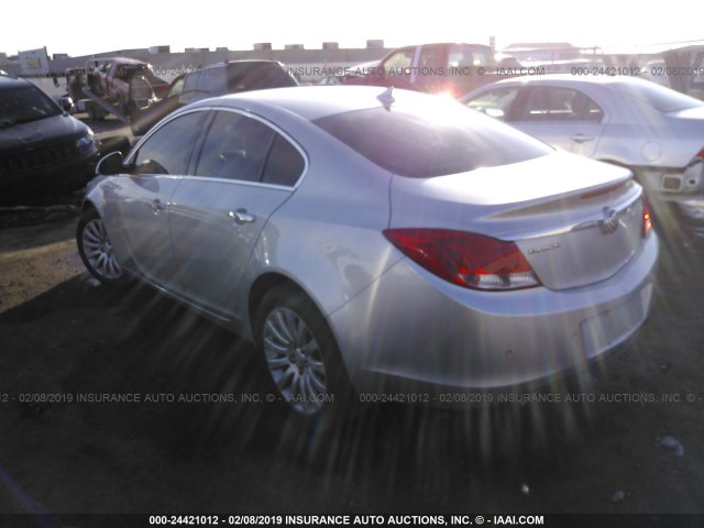 2G4GS5EV0D9208025 - 2013 BUICK REGAL PREMIUM SILVER photo 3