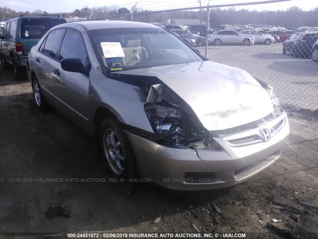 1HGCM56177A046266 - 2007 HONDA ACCORD VALUE GOLD photo 1