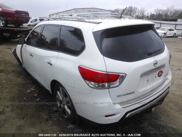 5N1AR2MN8EC686561 - 2014 NISSAN PATHFINDER S/SV/SL/PLATINUM TURQUOISE photo 3