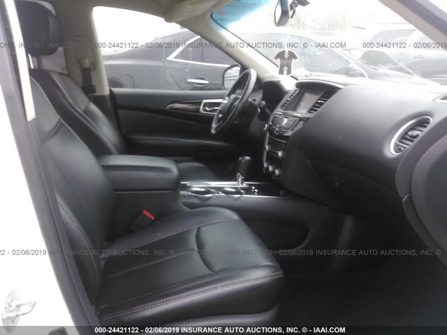 5N1AR2MN8EC686561 - 2014 NISSAN PATHFINDER S/SV/SL/PLATINUM TURQUOISE photo 5