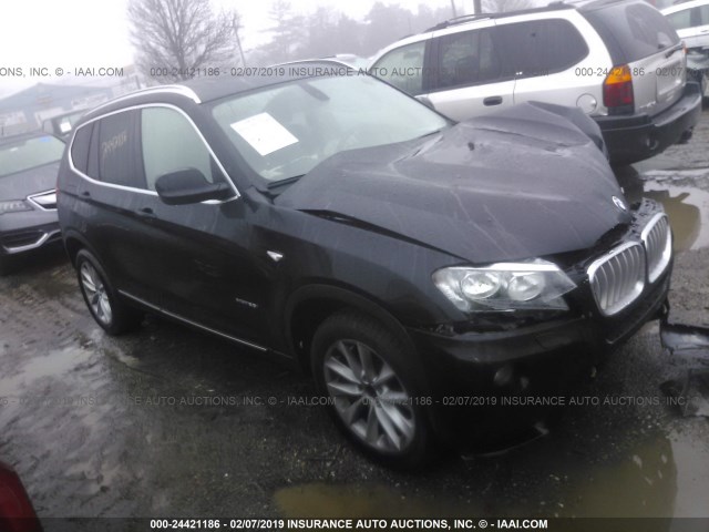 5UXWX5C52BL703061 - 2011 BMW X3 XDRIVE28I BLACK photo 1