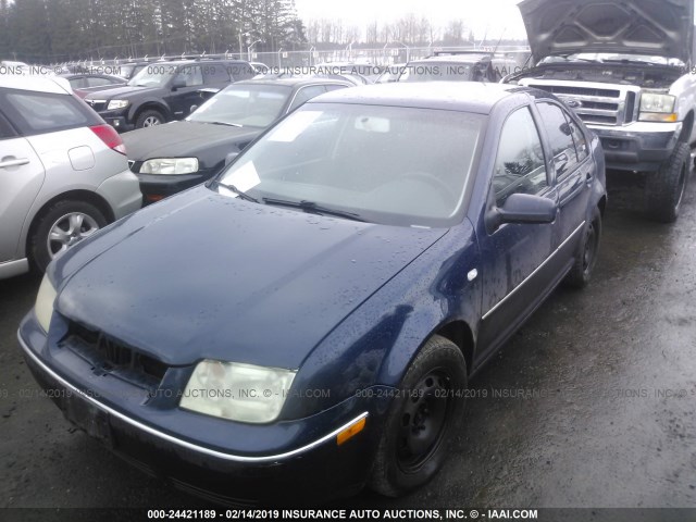 3VWRK69M94M038885 - 2004 VOLKSWAGEN JETTA GL BLUE photo 2