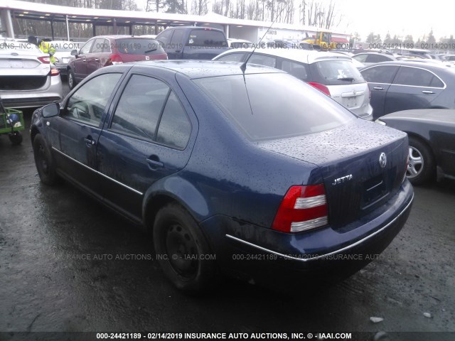 3VWRK69M94M038885 - 2004 VOLKSWAGEN JETTA GL BLUE photo 3