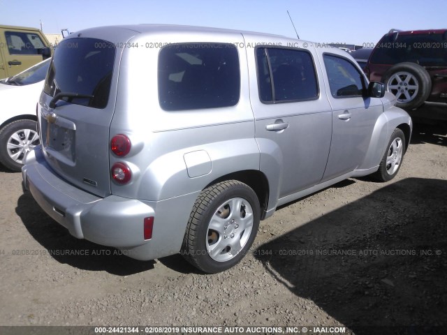 3GNBAAFW2BS566185 - 2011 CHEVROLET HHR LS Plata foto 4