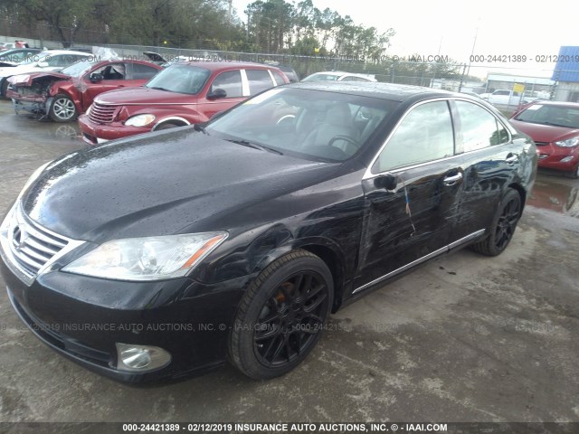 JTHBK1EG3B2459415 - 2011 LEXUS ES 350 BLACK photo 6