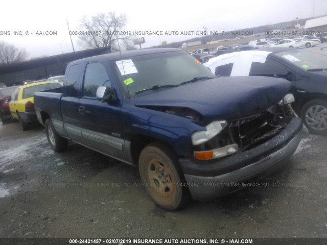 2GCEC19T9Y1397787 - 2000 CHEVROLET SILVERADO C1500 BLUE photo 1