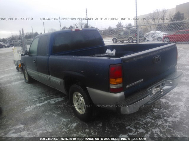 2GCEC19T9Y1397787 - 2000 CHEVROLET SILVERADO C1500 BLUE photo 3