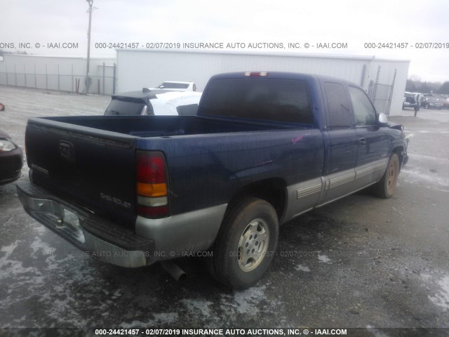 2GCEC19T9Y1397787 - 2000 CHEVROLET SILVERADO C1500 BLUE photo 4