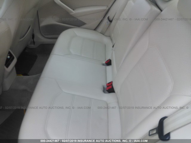 1VWBP7A35DC037620 - 2013 VOLKSWAGEN PASSAT SE WHITE photo 8