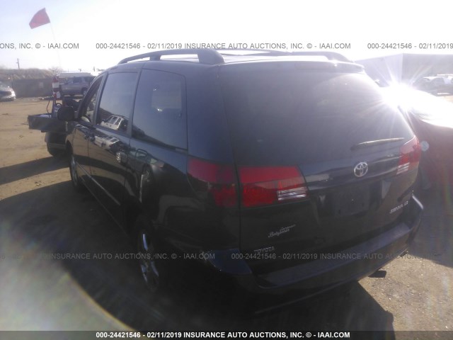 5TDZA23C04S001156 - 2004 TOYOTA SIENNA CE/LE BLUE photo 3