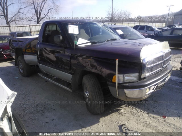 3B7KC266X1M555902 - 2001 DODGE RAM 2500 MAROON photo 1