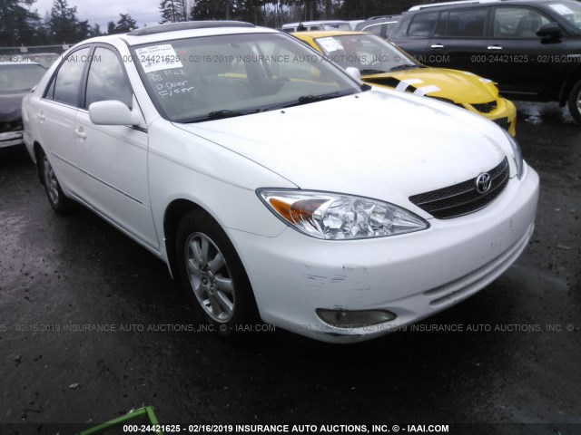 4T1BF30K63U048606 - 2003 TOYOTA CAMRY LE/XLE/SE WHITE photo 1