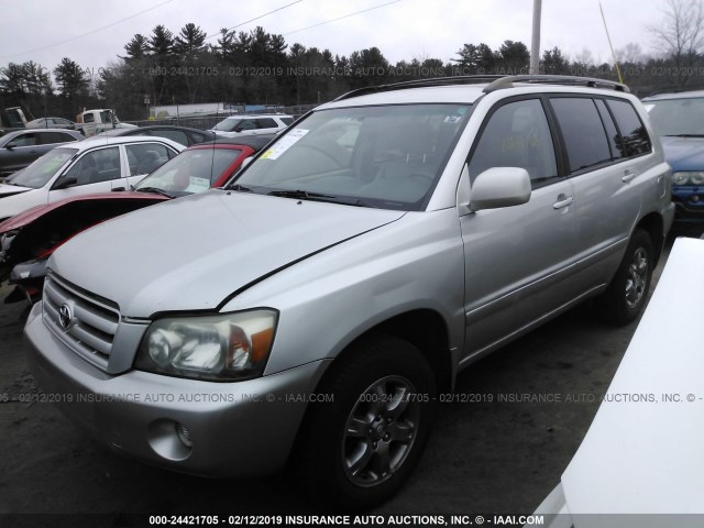 JTEEP21A950126476 - 2005 TOYOTA HIGHLANDER LIMITED SILVER photo 2