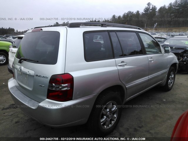 JTEEP21A950126476 - 2005 TOYOTA HIGHLANDER LIMITED SILVER photo 4