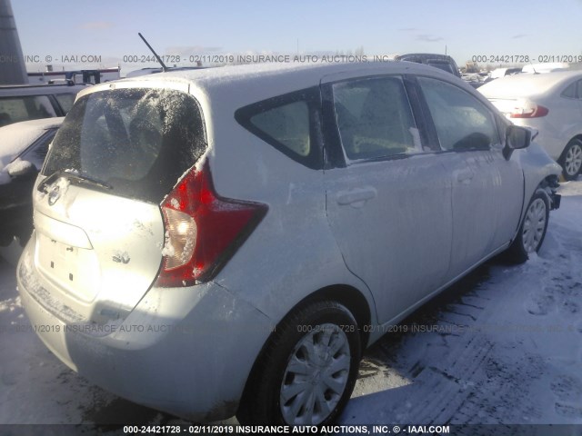 3N1CE2CP3GL351603 - 2016 NISSAN VERSA NOTE S/S PLUS/SV/SL/SR SILVER photo 4