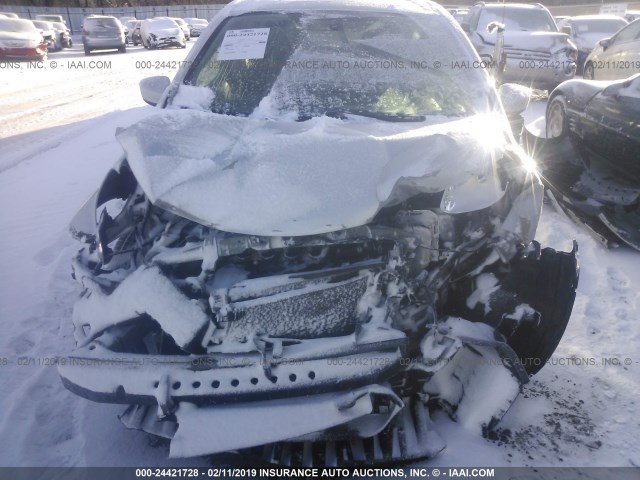 3N1CE2CP3GL351603 - 2016 NISSAN VERSA NOTE S/S PLUS/SV/SL/SR SILVER photo 6