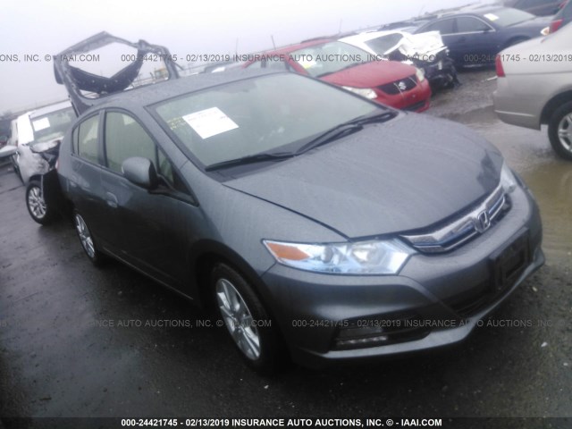 JHMZE2H71DS004735 - 2013 HONDA INSIGHT EX GRAY photo 1