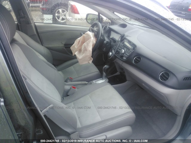 JHMZE2H71DS004735 - 2013 HONDA INSIGHT EX GRAY photo 5