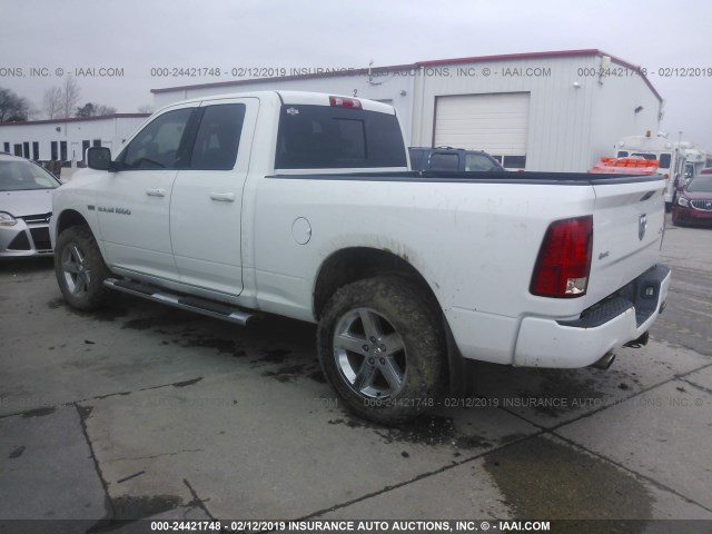 1D7RV1GT9BS545898 - 2011 DODGE RAM 1500 WHITE photo 3