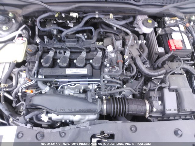 SHHFK7H98JU216499 - 2018 HONDA CIVIC SPORT TOURING GRAY photo 10