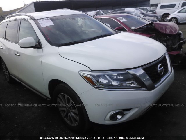 5N1AR2MM5GC654337 - 2016 NISSAN PATHFINDER S/SV/SL/PLATINUM WHITE photo 1