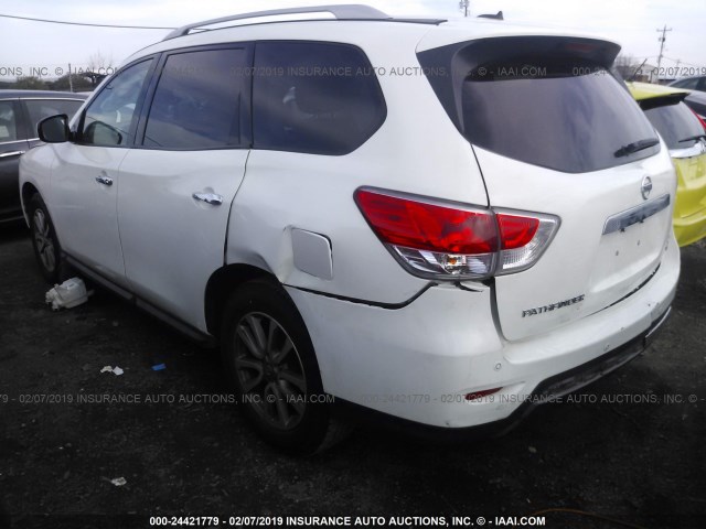 5N1AR2MM5GC654337 - 2016 NISSAN PATHFINDER S/SV/SL/PLATINUM WHITE photo 3