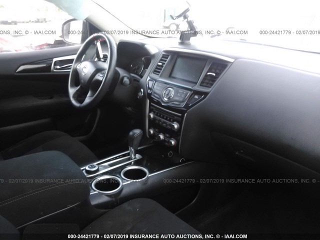 5N1AR2MM5GC654337 - 2016 NISSAN PATHFINDER S/SV/SL/PLATINUM WHITE photo 5