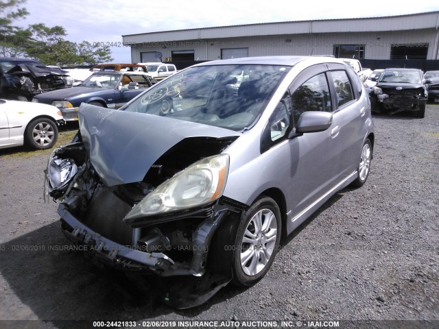 JHMGE8H49AS018149 - 2010 HONDA FIT SPORT GRAY photo 2