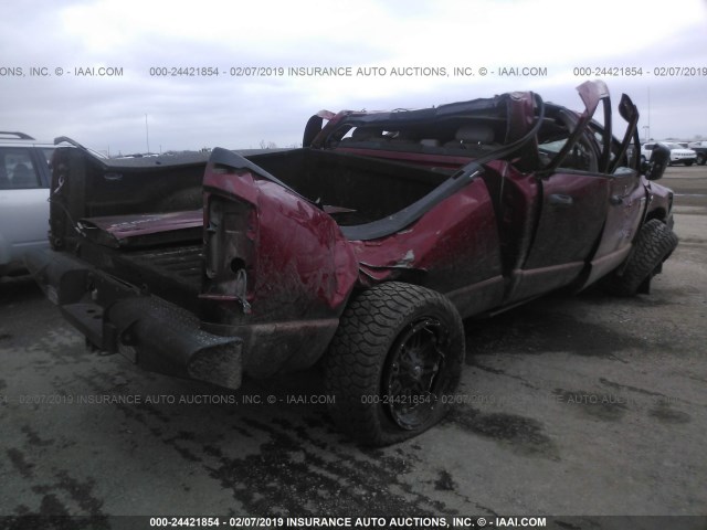 3D7KS28C97G748464 - 2007 DODGE RAM 2500 ST/SLT MAROON photo 4