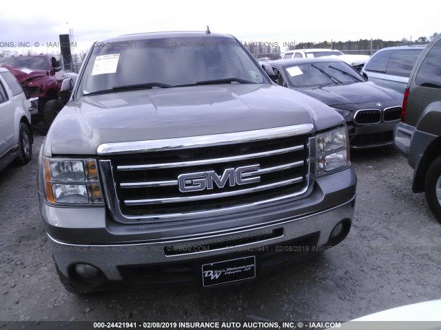 3GTP2VE74CG284745 - 2012 GMC SIERRA K1500 SLE GRAY photo 6