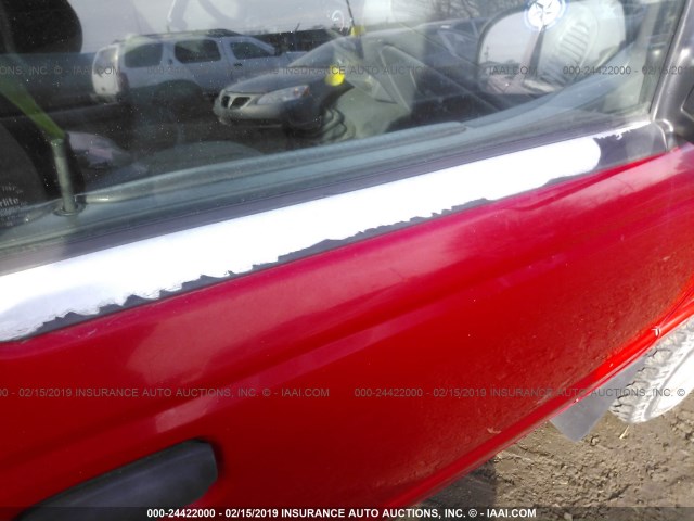 1FTYR10D61PB10321 - 2001 FORD RANGER RED photo 6